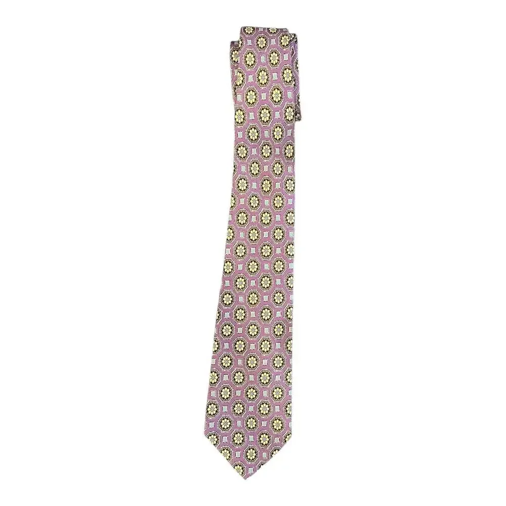 Polo Ralph Lauren Tie Mens Blue Necktie 100 Silk Paisley Handmade Made in Italy